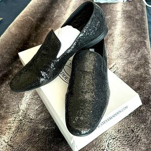 Steve Madden Glitter Loafers
